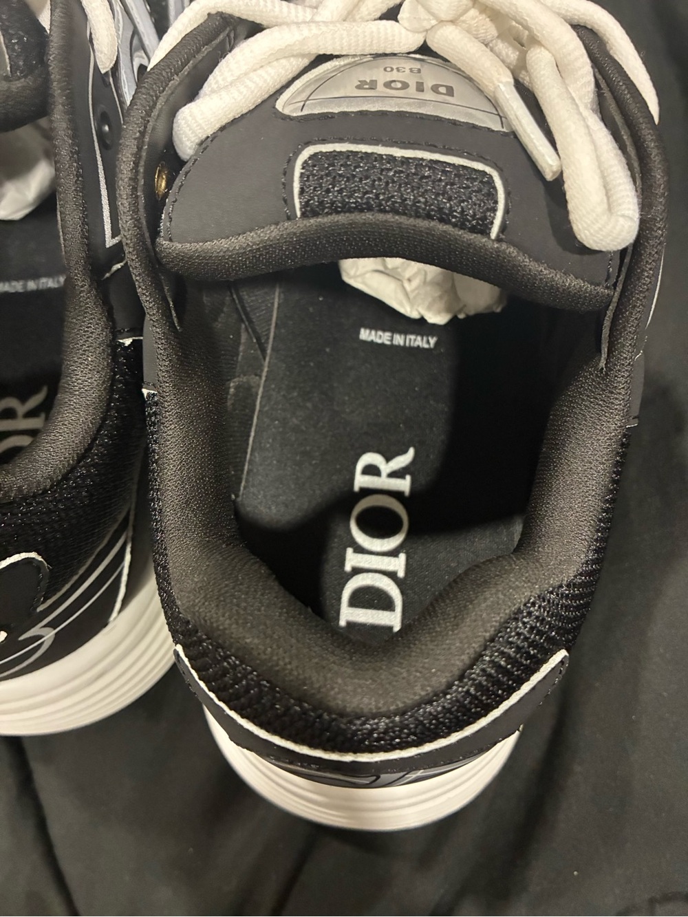 Dior Black and White Men's Runner Sneakers - Picture 3 of 3